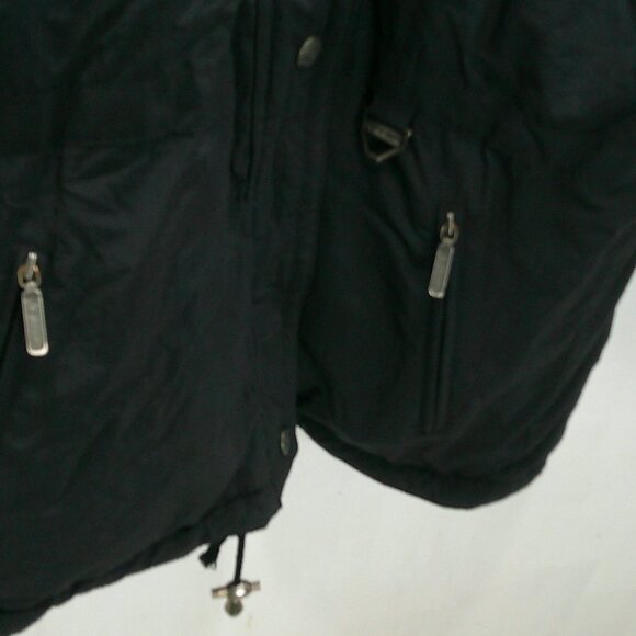 Vintage Tyrolia Skiwear Insulated Reversible Black Full Zip Jacket Size 6 - Picture 7 of 13